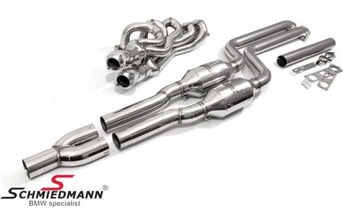 Kolektor wydechowy + sportowe katalizatory Schmiedmann BMW E46 M52TU / M54
