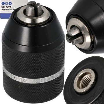 UCHWYT DO WIERTARKI WIERTARSKI 1/2 13 MM SAMOZACISKOWY DO UDARU METALOWY