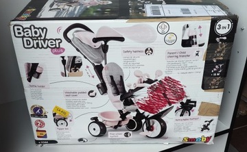 Трехколесный велосипед Smoby Baby Driver Розовый OUTLET