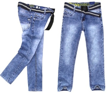 spodnie jeans elastyczne 481 FAMOUS 140 mięciutkie
