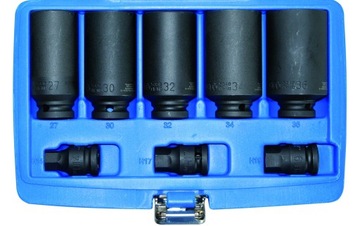 Zestaw nasadek do wałów napędowych 12 kątne 27,30,32,34,36 mm MAGNUS