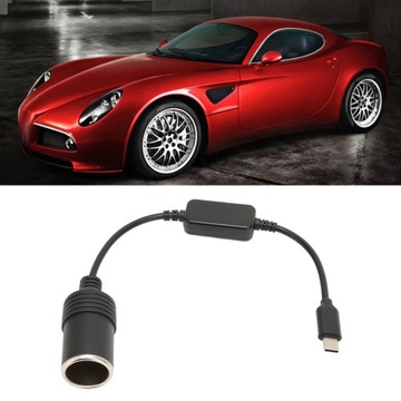 АВТОМОБИЛЬНЫЙ АДАПТЕР ПРИЖИВАТЕЛЯ 5 В USB C НА 12 В