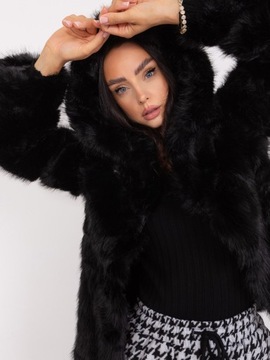 КУРТКА ИЗ МЕХА ЭКРУ С КАПЮШОНОМ 2XL/3XL