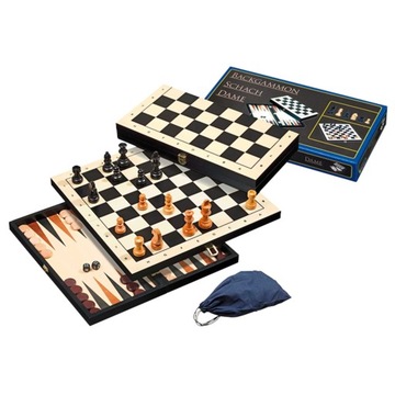 Philos Backgammon 3-1 zestaw 44mm