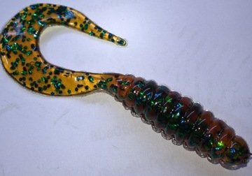 Manns Twister 7cm Przeźroczysty brązowy, zielon.br