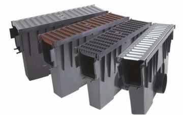 ЛИНЕЙНЫЙ ДРЕНАЖ 10 СМ КОЛЛЕКТОР РУЧНОЙ ОЦИНКОВАННАЯ РЕШЕТКА