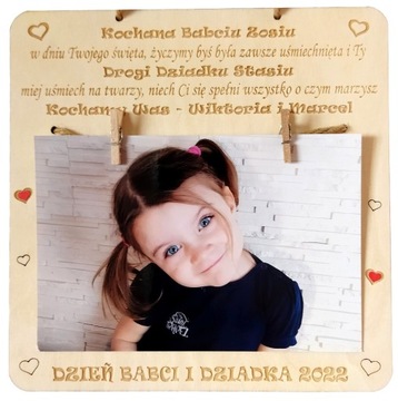 PREZENT DZIEŃ BABCI I DZIADKA ramka na zdjęcie