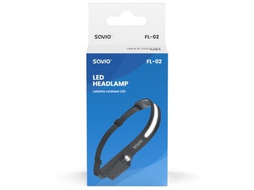 SAVIO FL-02 Аккумуляторный светодиодный налобный фонарь Мощный налобный фонарь 350 лм USB C