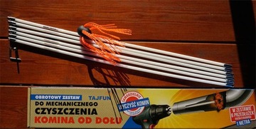 ТАДЖФУН - КОМПЛЕКТ ДЛЯ ЧИСТКИ ДЫМОХОДА С СВЕРЛОМ 6М