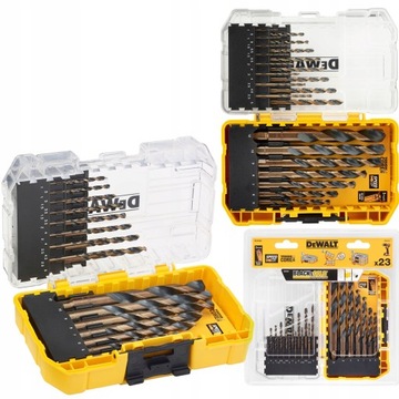 DEWALT DT70729 HSS-G СВЕРЛА ПО МЕТАЛЛУ НАБОР СВЕРЛ 23 ШТ.