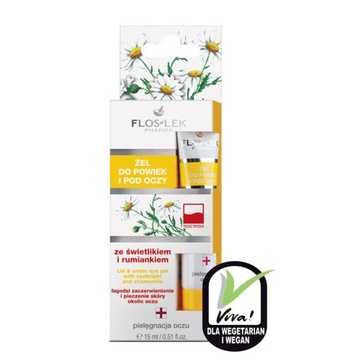 FLOSLEK ŻEL DO POWIEK I POD OCZY ŚWIETLIK RUMIANEK