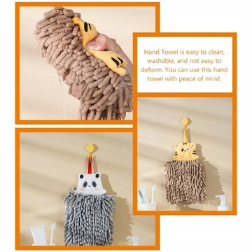 Впитывающее полотенце для рук для ванной комнаты, 2 шт.