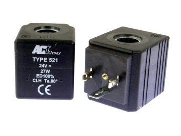 Cewka 521 Do elektrozaworu 24VDC 27 Wat Fi 13,2 mm