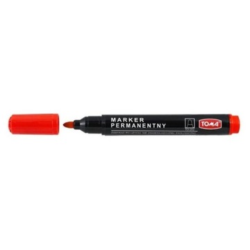 MARKER PERMANENTNY TOMA TO-202 OKRĄGŁY CZERWONY