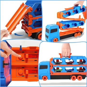 ИНТЕРАКТИВНЫЙ ГРУЗОВИК С ПУСКОВЫМИ УСТАНОВКАМИ И 6 КРОШЕЧНЫМИ ГОНОЧНИКАМИ