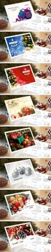 Корпоративные рождественские открытки ЛОГОТИП 100 шт + КОНВЕРТ WS