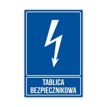 Tabliczka Tablica Bezpiecznikowa 30x20 PCV 1mm