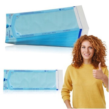 TOREBKI DO STERYLIZACJI FOLIOWE PAPIEROWE JEDNORAZOWE DUŻE 90X230 200SZT