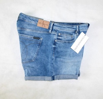 Calvin Klein -J20J215904- damskie spodenki jeansowe oryginalne szorty - W34