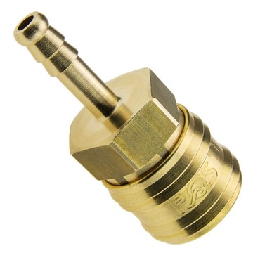 SZYBKOZŁĄCZKA PNEUMATYCZNA Z NYPLEM NA WĄŻ TYP 26 6MM - RECTUS / RQS