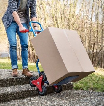 Лестничная тележка 200 кг транспортная фрезерная 6-колесный грузовой транспортер