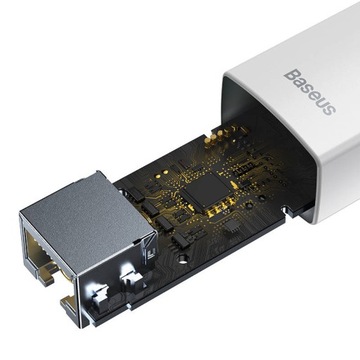 Сетевой адаптер Baseus Lite USB-C — RJ45, белый