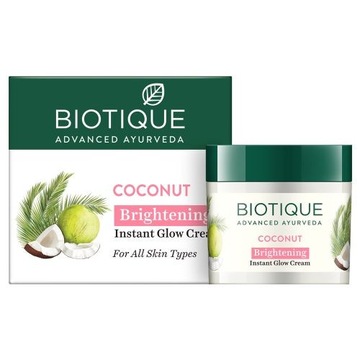 Kokosowy Krem do twarzy Rozświetlenie i Blask 50g Biotique