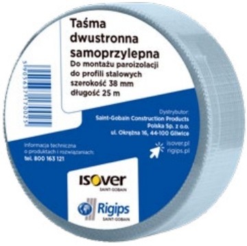 ISOVER TAŚMA DWUSTRONNA ZBROJONA DO FOLII 25m