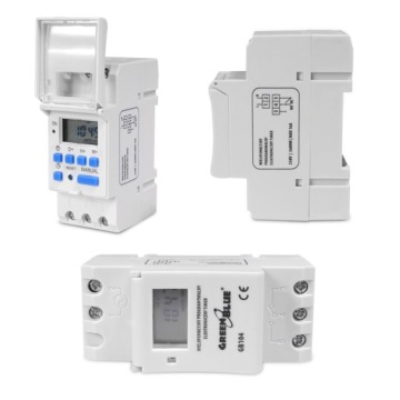 DIN-рейка LCD SWITCH TIMER 16A