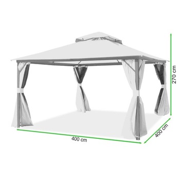 САДОВЫЙ ПАВИЛЬОН УСТАНОВКА палатки с ВАНКУВЕРСКИМ ШТОРАМИ 4х4м МОСКВНАЯ СЕТКА