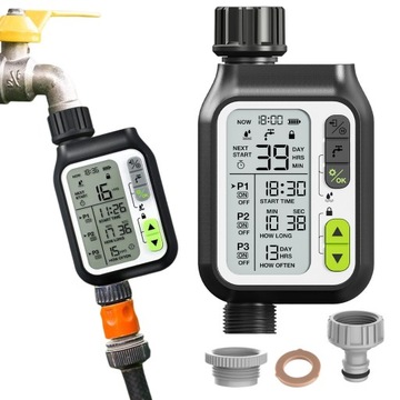 Большой ирригационный ирригационный комплект + программист контроллера садового шланга