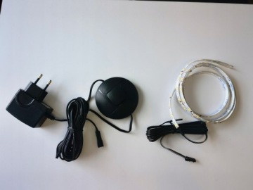 Комплект мебели для спальни DAST кровать с тумбами + шкаф + комод LED бежевый