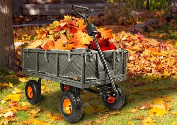 САДОВЫЙ ПРИЦЕП ПРИЦЕП ДЛЯ ТРАНСПОРТИРОВКИ БАЛЧКИ С ПОДЪЕМОМ КОЛЕСА ДО 400 КГ 100 Л