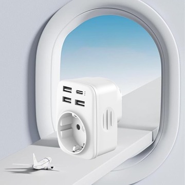 Eu-US PL PL Travel Adapter Plugcl Plugc
