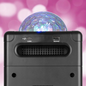 Набор KARAOKE Громкоговорители эффект LED BT USB микрофон