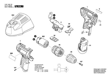 Электронный переключатель Bosch для GSR 12-2-LI 12V-15