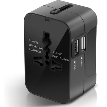 PRZEJŚCIÓWKA ŚWIAT ADAPTER GNIAZDKA USA UK EU USB