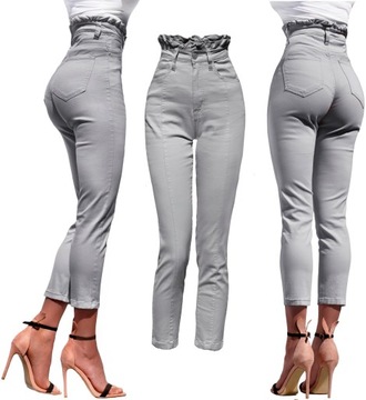 TH433 _ JEANS ELASTYCZNY kolory WYSOKI STAN S