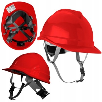 NEO HELMET CONSTRUCTION РАБОЧИЙ ЗАЩИТНЫЙ ШЛЕМ, КРАСНЫЙ