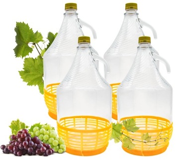 Balon DAMA w koszyku z ZAKRĘTKĄ butla na wino 4x5L