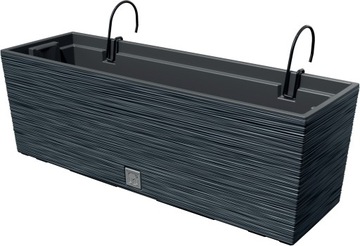 Skrzynka balkonowa FURU DFC600W + haki - Antracyt