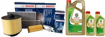 AUDI A6 C6 04-08 2.4V6 2.4 V6 BDW 177KM FILTRY + OLEJ CASTROL 5W30 7L