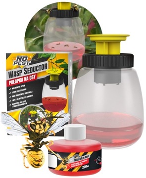 PUŁAPKA NA OSY OWADY DO WYŁAPYWANIA OS PRZECIW OSOM NO PEST + WABIK 200ML