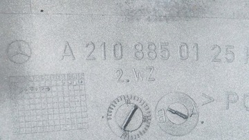 MERCEDES E TŘÍDA W210 NÁRAZNÍK PŘEDNÍ A2108850125