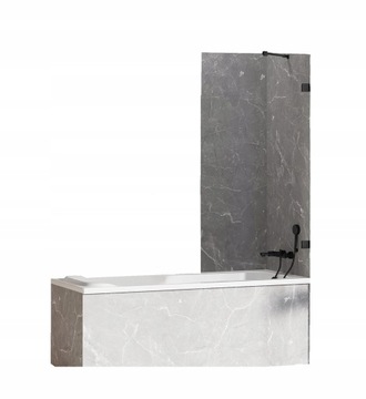 NT AVEXA BLACK Шторка для ванны 100x150