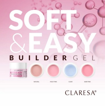 CLARESA СТРОИТЕЛЬНЫЙ ГЕЛЬ SOFT&EASY BABY PINK 12 г