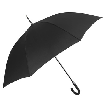 Parasol męski Perletti półautomatyczny długi czarny duża czasza odporny