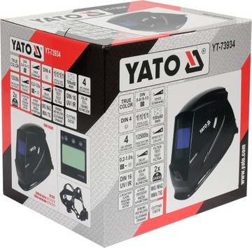 YATO PRZYŁBICA MASKA SPAWALNICZA DO SPAWANIA TRUE COLOR SAMOŚCIEMNIAJĄCA