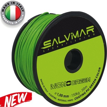 LINKA SALVIMAR do kuszy MONOGREEN 1,5mm MOCNA PU+