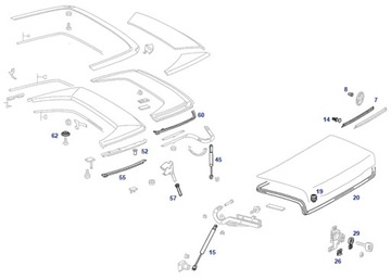 Амортизатор крышки багажника Мерседес 129.